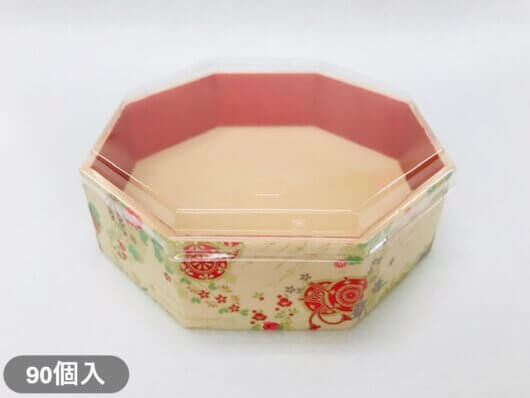 【折箱】八角5.1寸 鼓 蓋付（90個入）